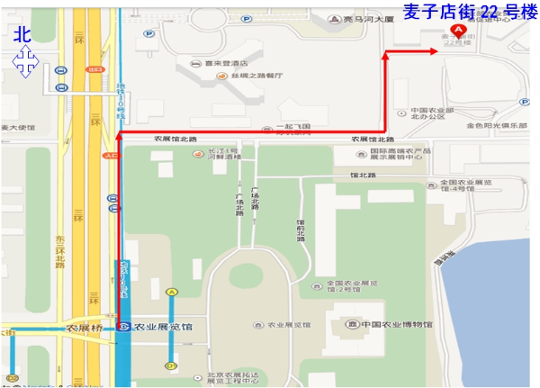 农业农村部北办公区地理位置图